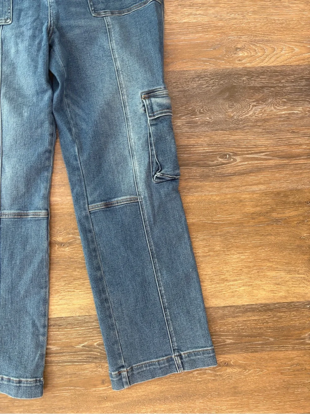 JUDY BLUE Wide Leg Cargo Jeans size 15/32